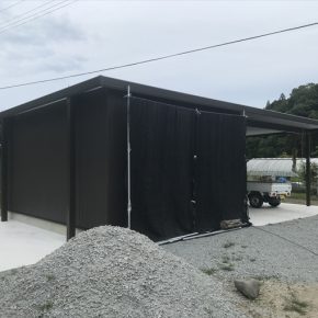 黒寒冷紗で西日対策効果アリ!
