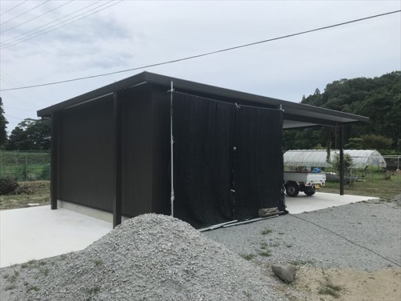 黒寒冷紗で西日対策効果アリ！